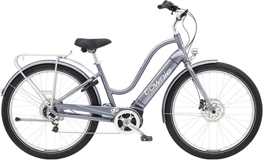 VTC électrique ELECTRA Townie Path Go! 5I Step-Thru Gris