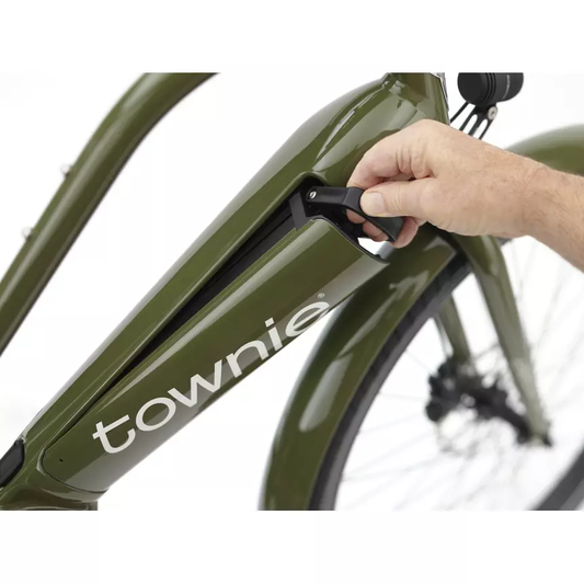 VTC électrique ELECTRA Townie Path Go! 5I Step-Thru Olive